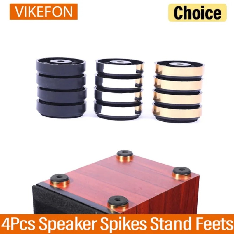 VIKEFON 4Pcs 스피커 스파이크 스탠드 피트 오 - Home Cinema Rack 리뷰 및 가격