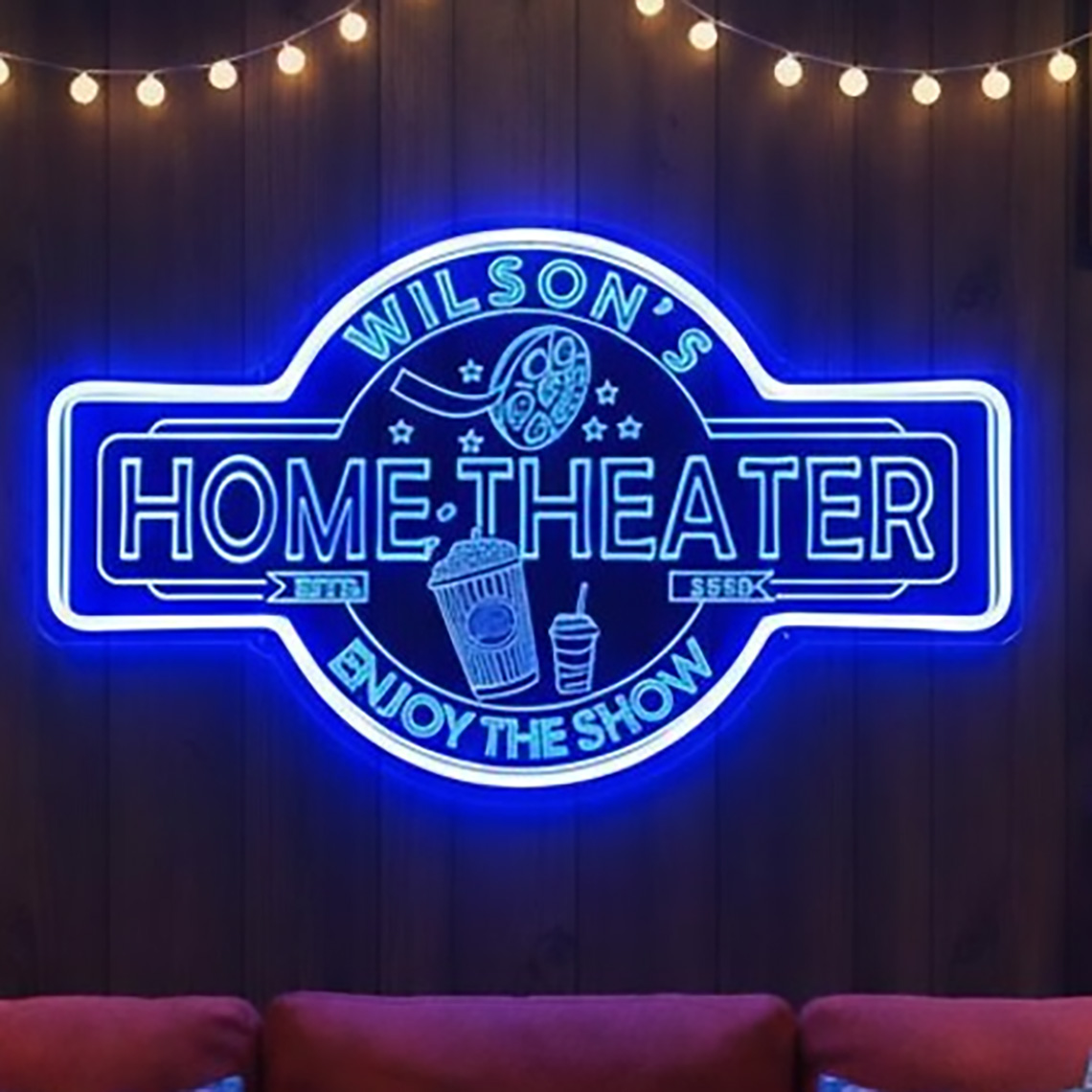 맞춤형 홈시어터 네온사인, 개인 맞춤형 영화관 장식,  - Home Cinema Wall 리뷰 및 가격