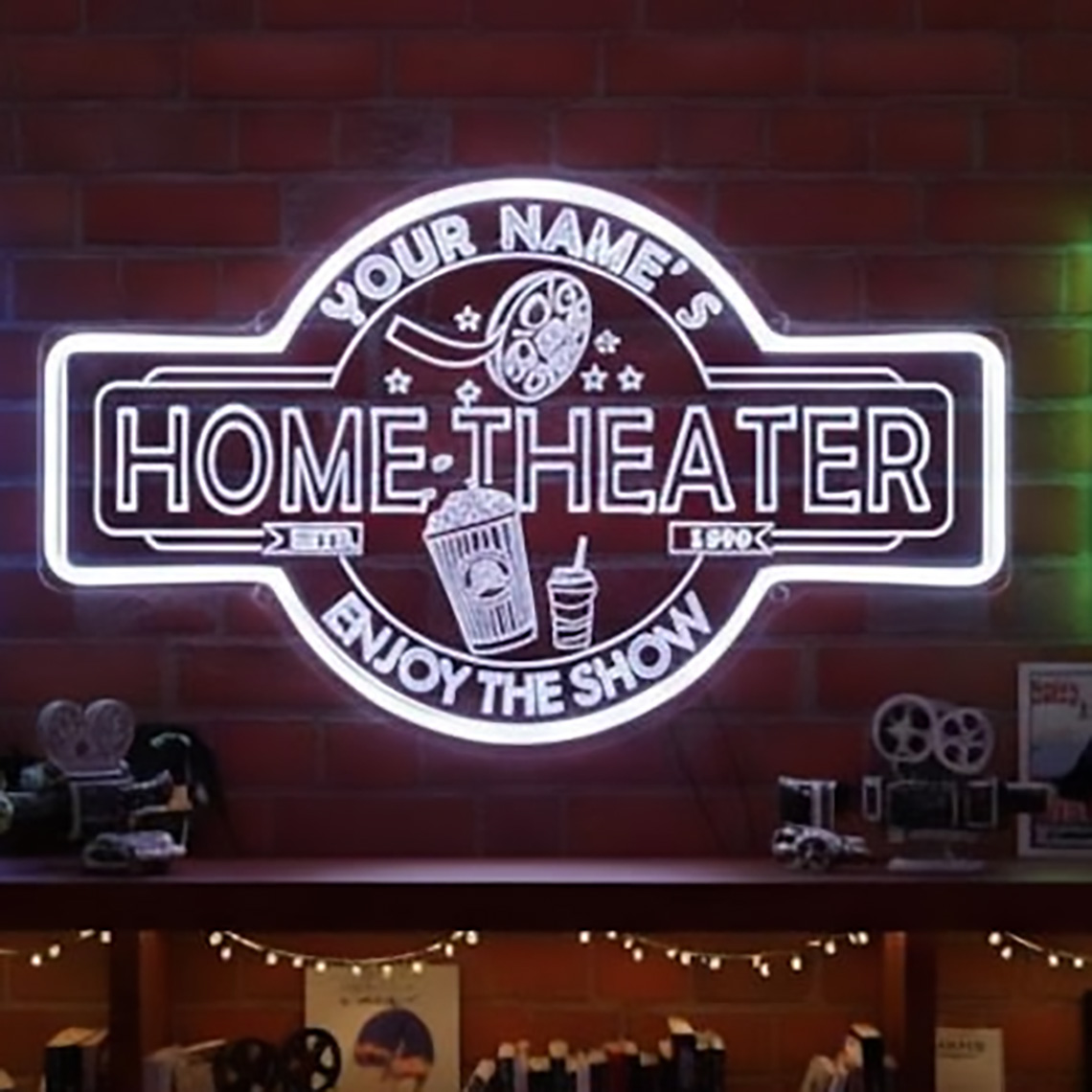 맞춤형 홈시어터 네온사인, 개인 맞춤형 영화관 장식,  - Home Cinema Wall 리뷰 및 가격