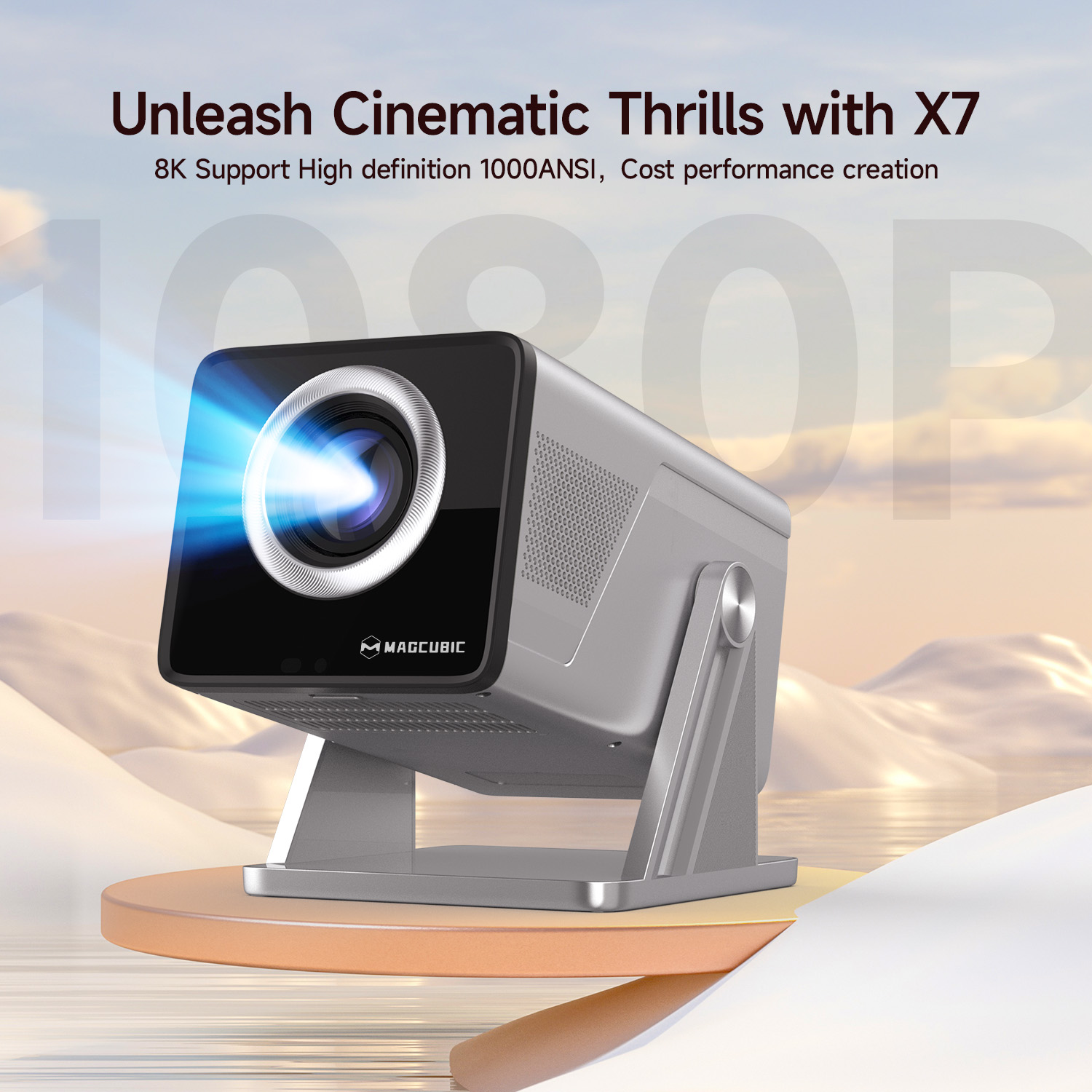 Magcubic 8K HD 1080P 1000ANSI  - Home Cinema Rack 리뷰 및 가격