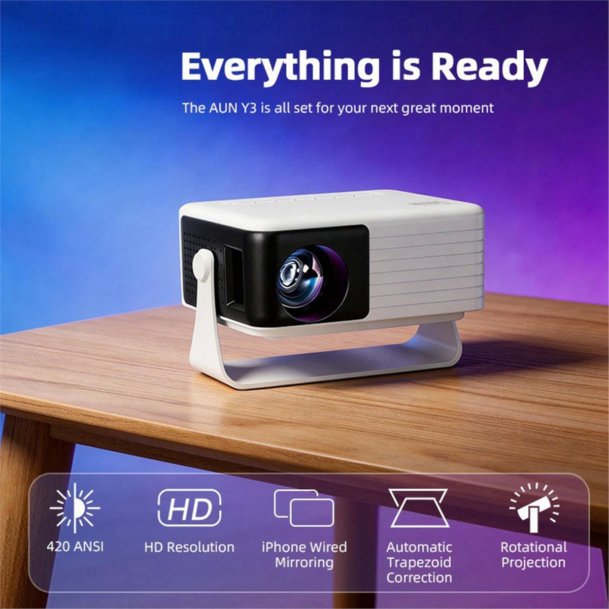 L70A Y3 미니 프로젝터 휴대용 홈 시어터 스마트  - Home Cinema Compact 리뷰 및 가격