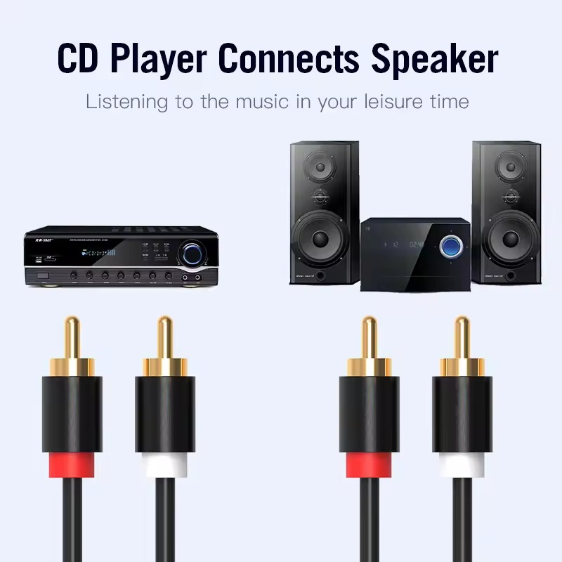 하이파이 스테레오 RCA 케이블 2RCA - RCA 오 - Home Cinema App 리뷰 및 가격