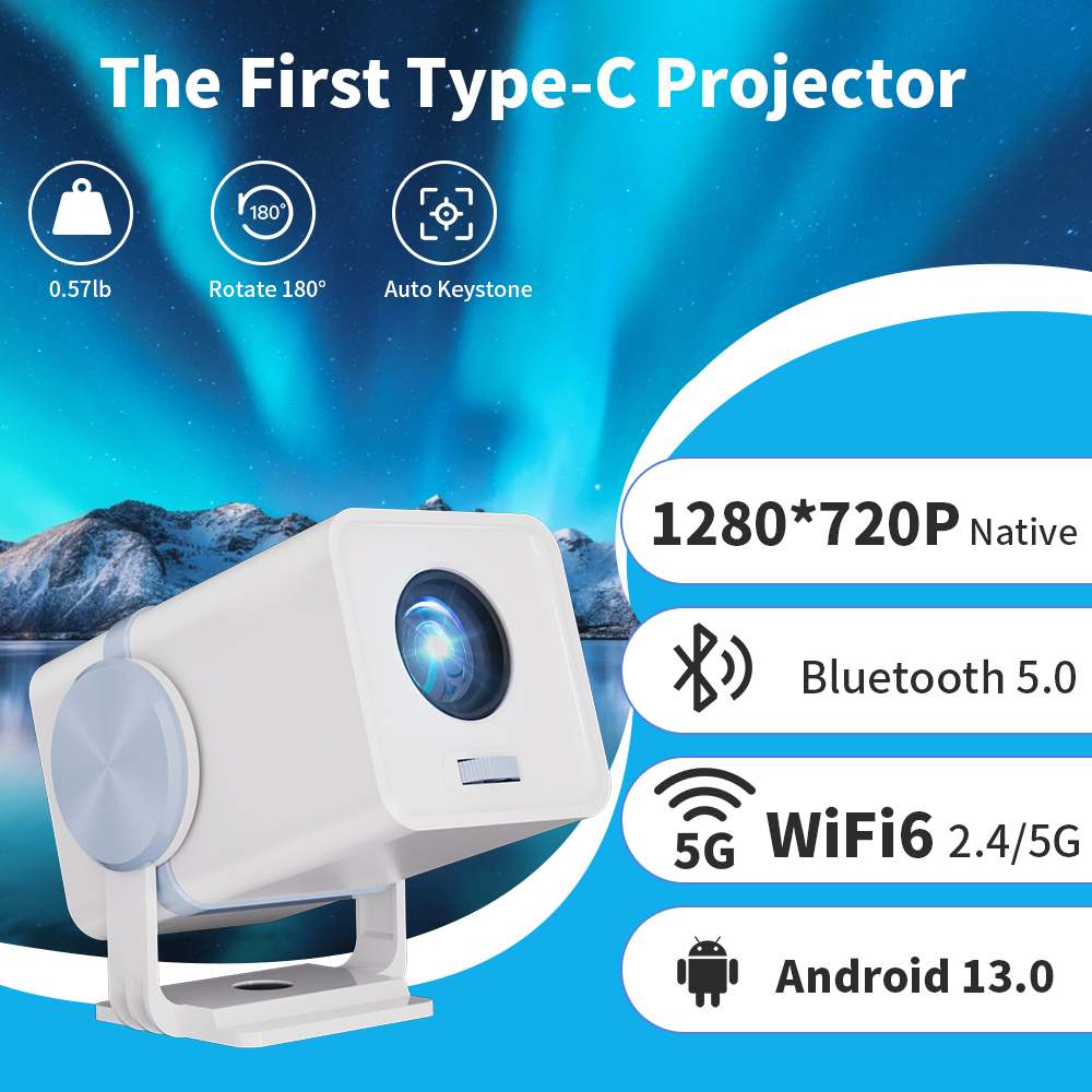 DESS 프로젝터 안드로이드 13 듀얼 밴드 Wifi6 - Home Cinema Compact 리뷰 및 가격