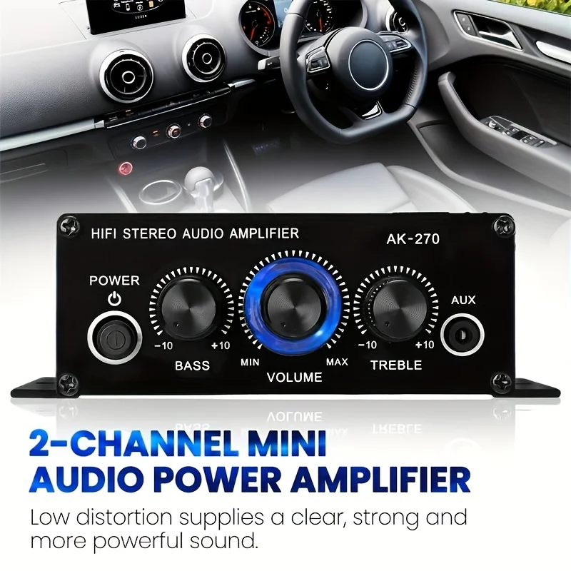 AK-270 400W 미니 파워 앰프 12V/24V 2 - Home Cinema Compact 리뷰 및 가격